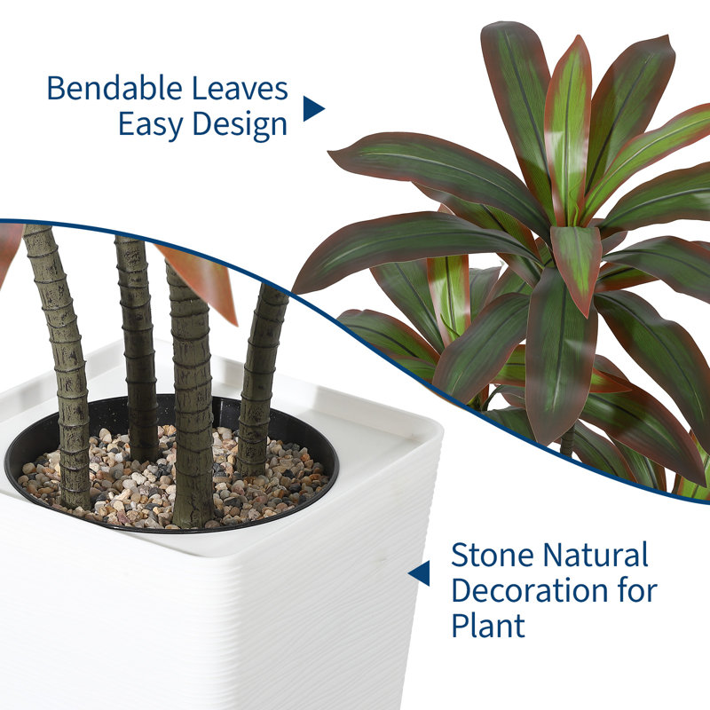 Faux arbre artificiel d'intérieur Dracaena