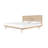 Camiah Acacia Wood Panel Bed, Beige-1825164464