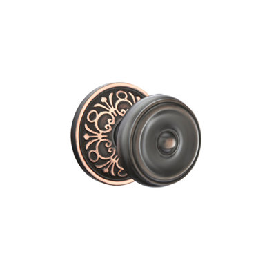 Double Dummy Waverly Knob with Lancaster Rose