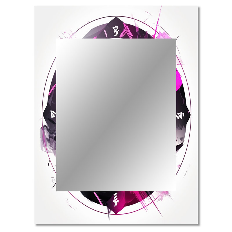 Troisième œil, chakra mauve, symbole I - Christianisme, miroir mural décoratif, miroir traditionnel, impression sur métal