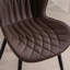 Chaise d'appoint rembourrée en similicuir avec structure en métal-1546850815