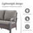 Bobra Patio Rattan Outdoor Wicker Sofa With Ottomans And Cushions-429927343