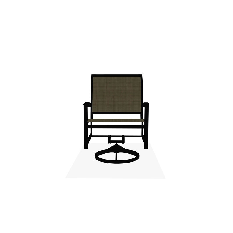 Bazza Outdoor Dining Chair, Elevation Stone, Black