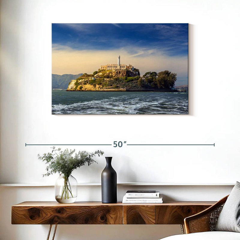 L'île d'Alcatraz, H 24 po x l 36 po