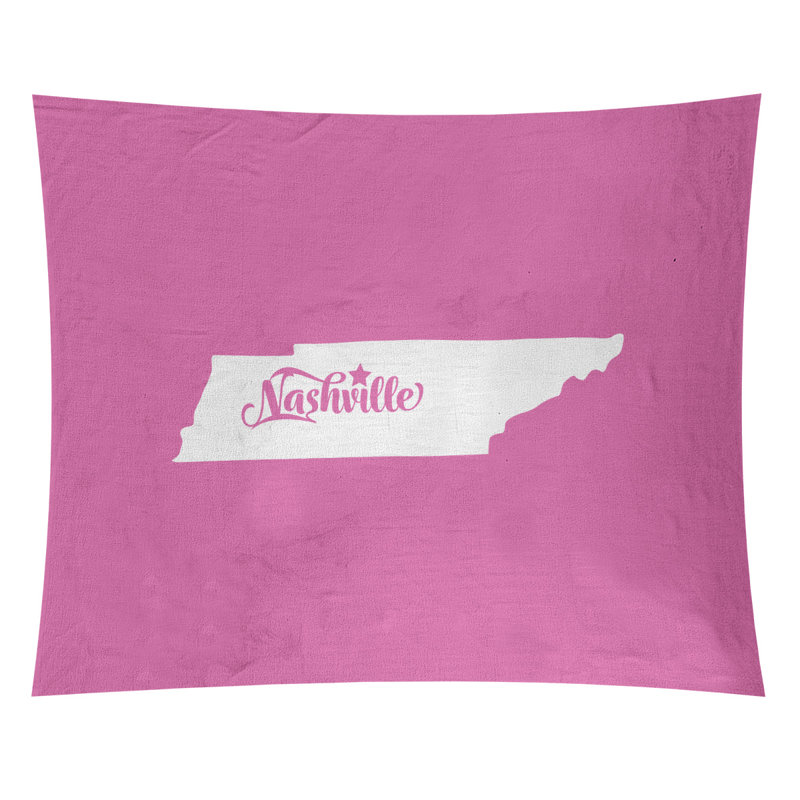 Tapisserie de Nashville, Tennessee, H 51 po x l 60 po, Rose