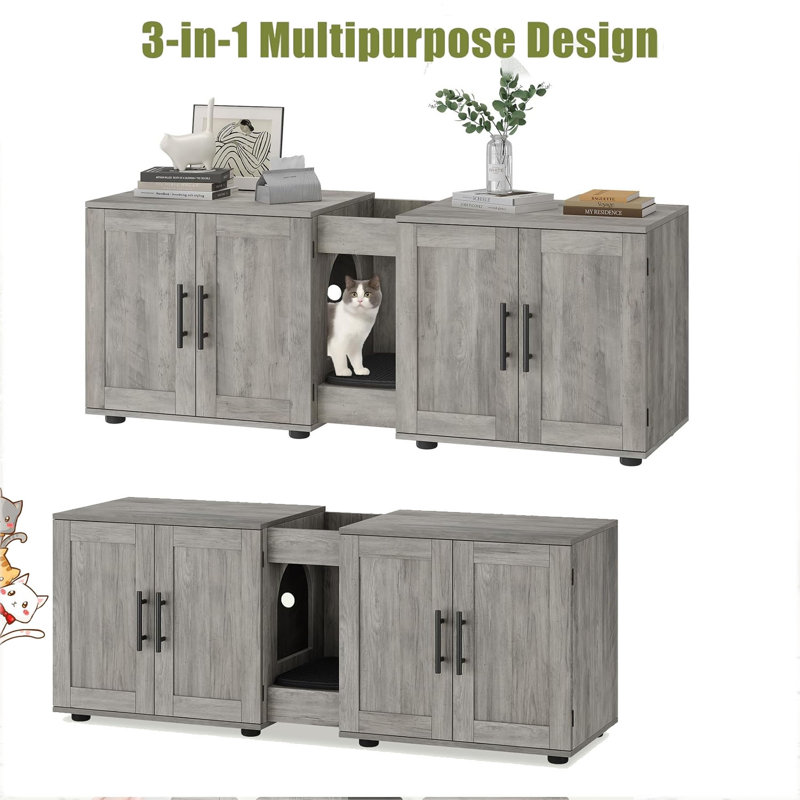 Armoire pour litière 3 en 1