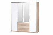 Mykeshia 4 Door Manufactured Wood Wardrobe