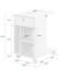 36cm W Manufactured Wood Bedside Table