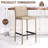 Faux Leather Bar Stool Assembled 26"H Upholstered Counter Stool with Padded Seat & Metal Footrest, for Kitchen Island Bar Counter Dining-1563613587