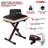 5 Core Keyboard Bench X-Style Height Adjustable from 16.3-19.6in KBB 02 WH Clebert-88553513