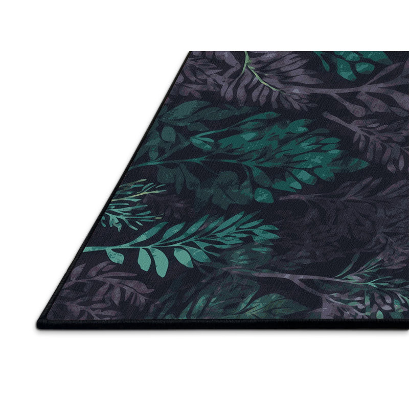 Forest Aurora Rug, Rectangle 4' x 6'