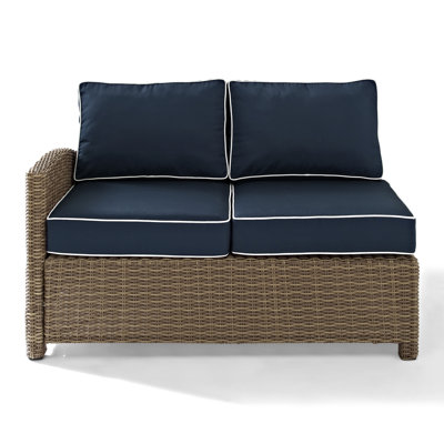 52.75'' Wide L-Shaped Loveseat with Cushions