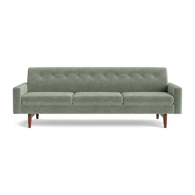Tyler Sofa (95"), Velvet - Sage