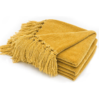 Soft Chenille Throw Blanket