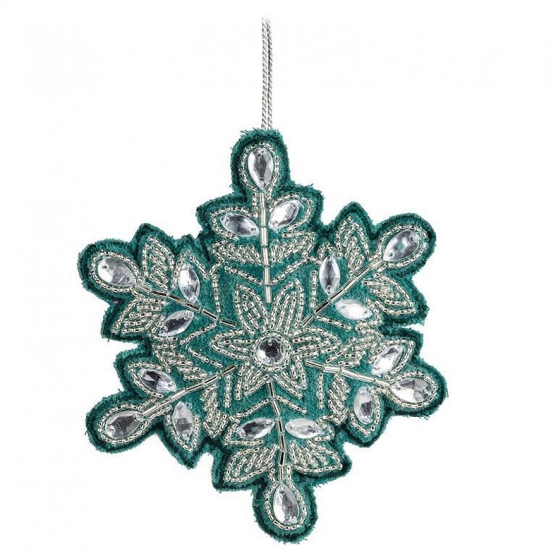 Snowflake Bead Ornament
