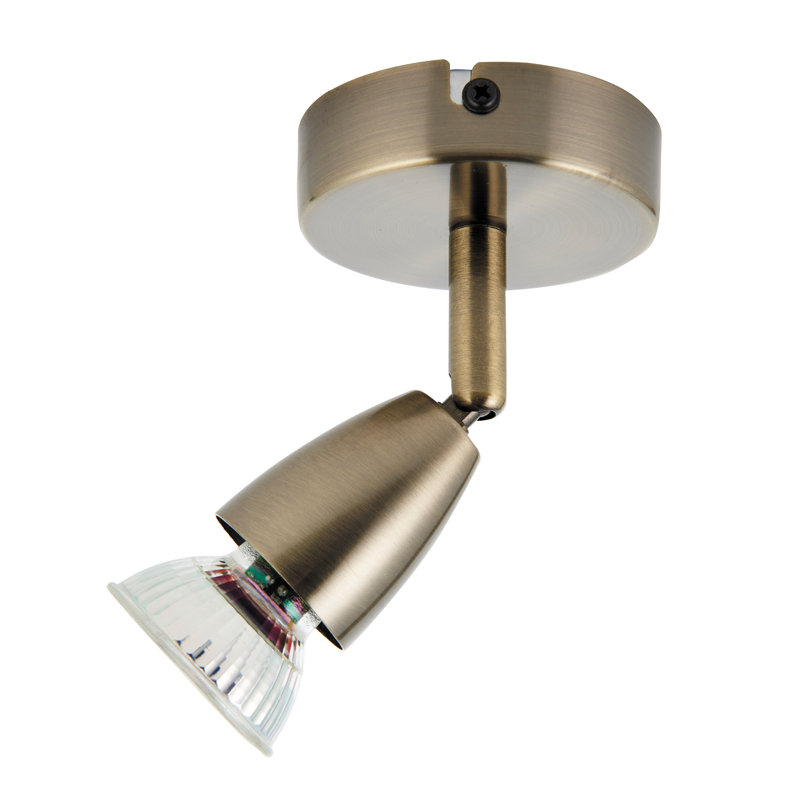 Eichler Semi Flush Mount, Antique Brass