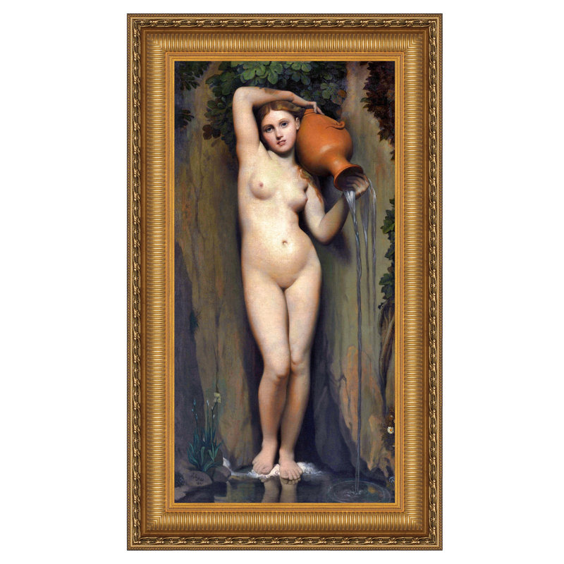 " The Source " by Jean-Auguste Dominique Ingres, 24.25" H x 16.25" W