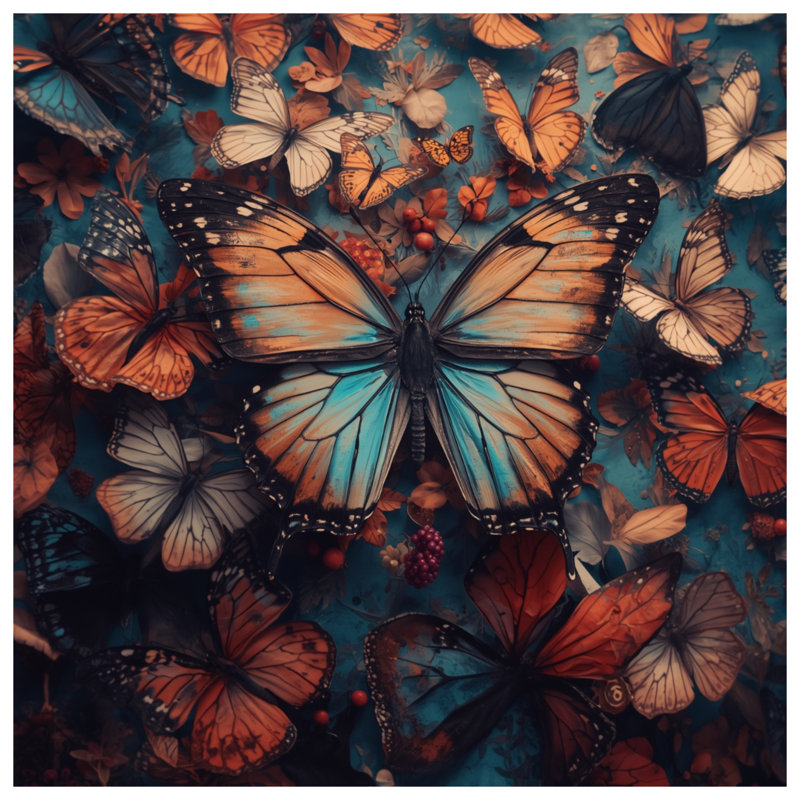 Coussins colorés sur des fleurs, 26 po x 26 po