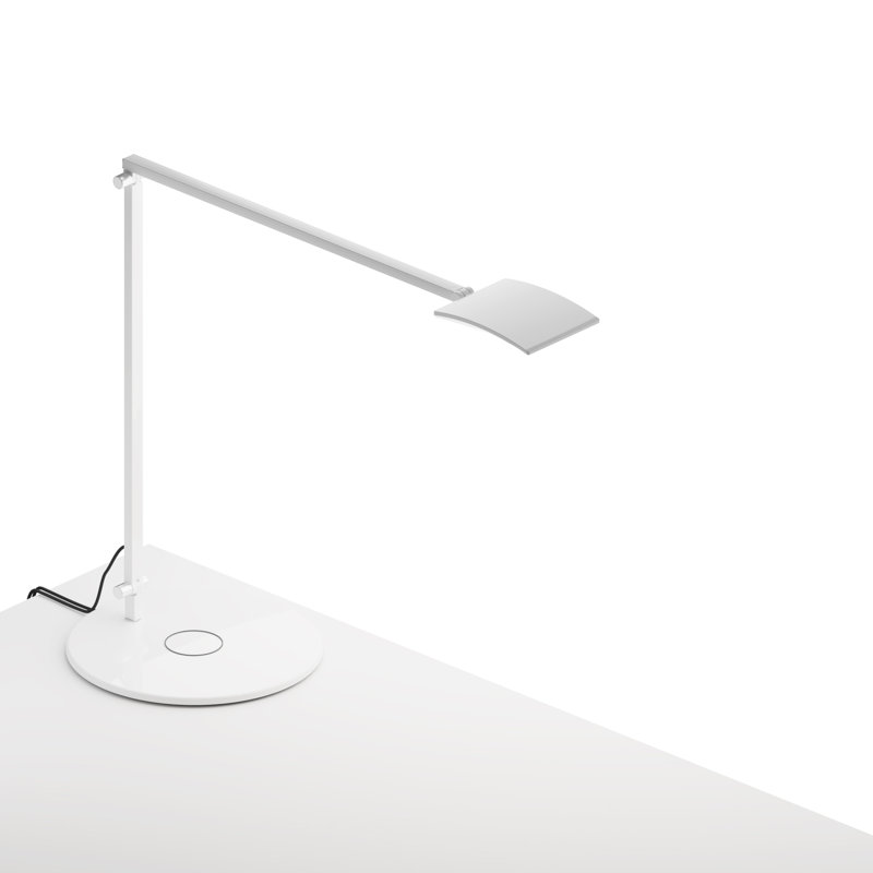 Lampe de bureau Mosso Pro avec base de recharge sans fil Qi, Blanc