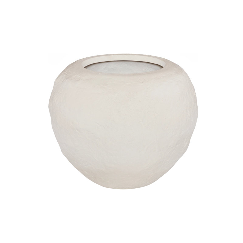 Aera Planter, Wide, Off White, Small