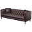 81" Leather Couch, Handmade Button Tufted 3 Seater Sofa, Chesterfield Sofa with Deep Seat-2135252215