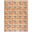 Playful Multicolor Heart Pattern Reproduction American Hooked Rug 9'x12' Carpet-2015081990
