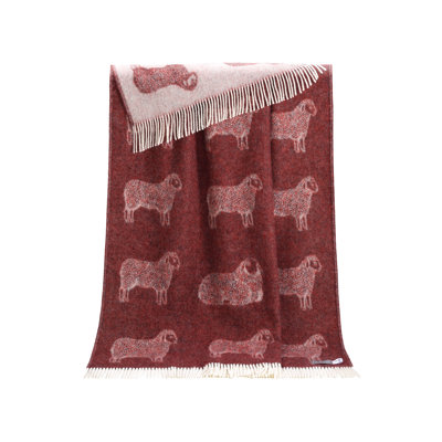 Sheep Hand Woven Throw Blanket