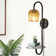 Alyza Rattan Plug-in Armed Sconce with Tray Table and Bulb Included