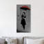 Red Umbrella Girl II by Banksy - Wrapped Canvas Print-661702214