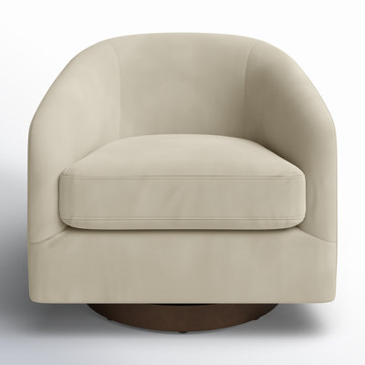 Bennett Upholstered Swivel Barrel Chair
