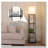 Modern Floor Lamp With Shelves – 3-Color Temp LED, Square Corner Bookshelf Lamp For Living Room, Bedroom & Office (Black, 2-Pack)