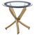 Ehlert Cross Legs Glass Top End Table