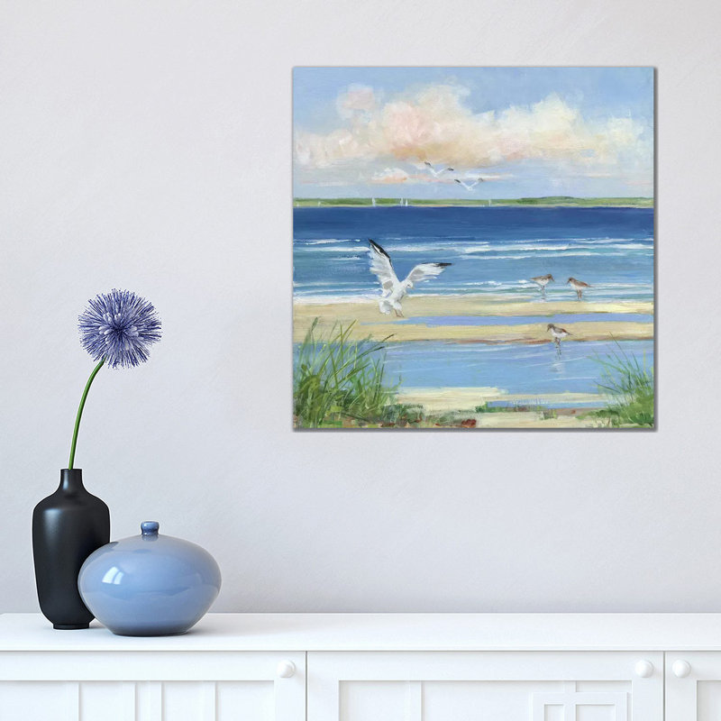 Beach Combing I by Sally Swatland - Wrapped Canvas Print, 45.72 cm H x 45.72 cm W x 1.91 cm D