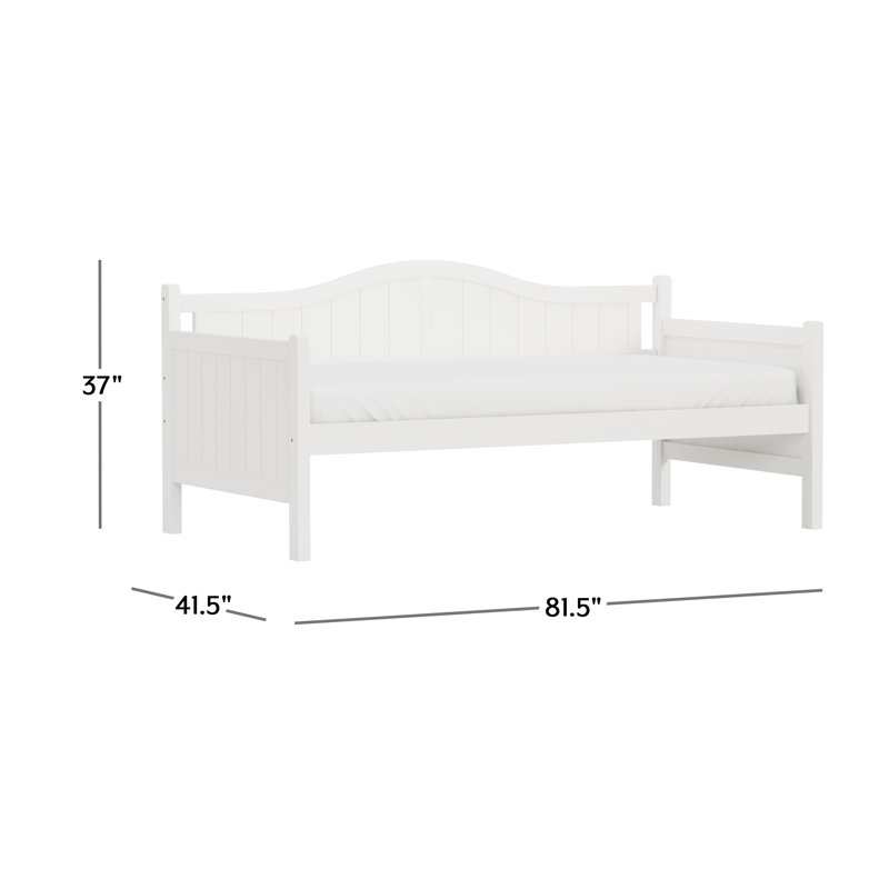 Gerardi Wood Twin Daybed, Off White