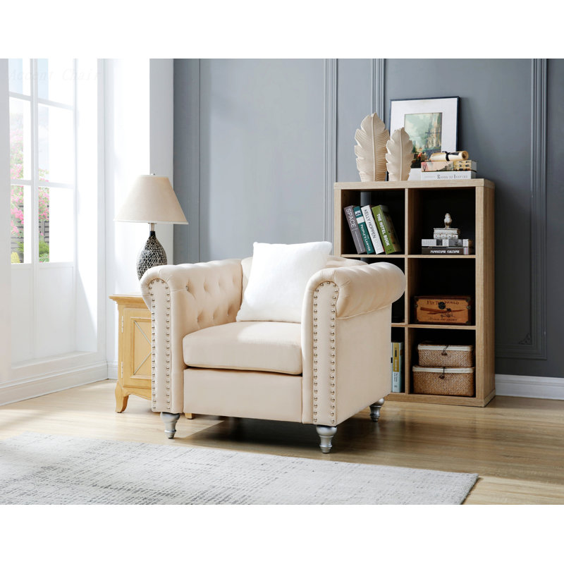 Chaise simple, chaise Chesterfield, chaise d'appoint, chaise confortable