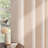 Linen Cotton Blend Geometric Grommets Light Filtering Curtain Pair-122711856-122711854