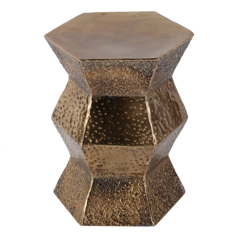 Table de bout en acier inoxydable l 16 po Renzo, Cuivre