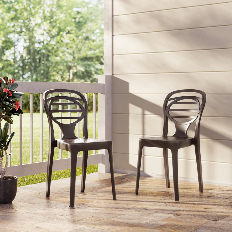 Kova Patio Chair Set, Brown
