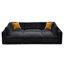 Grain de café modulaire entièrement rembourré avec coussins décoratifs-125543115