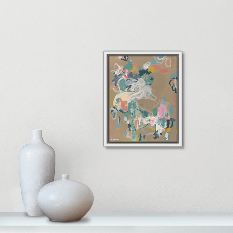 Abstract Flow  Print by Marisol Evora, 9.5'' W x 11.5'' H, White Floater