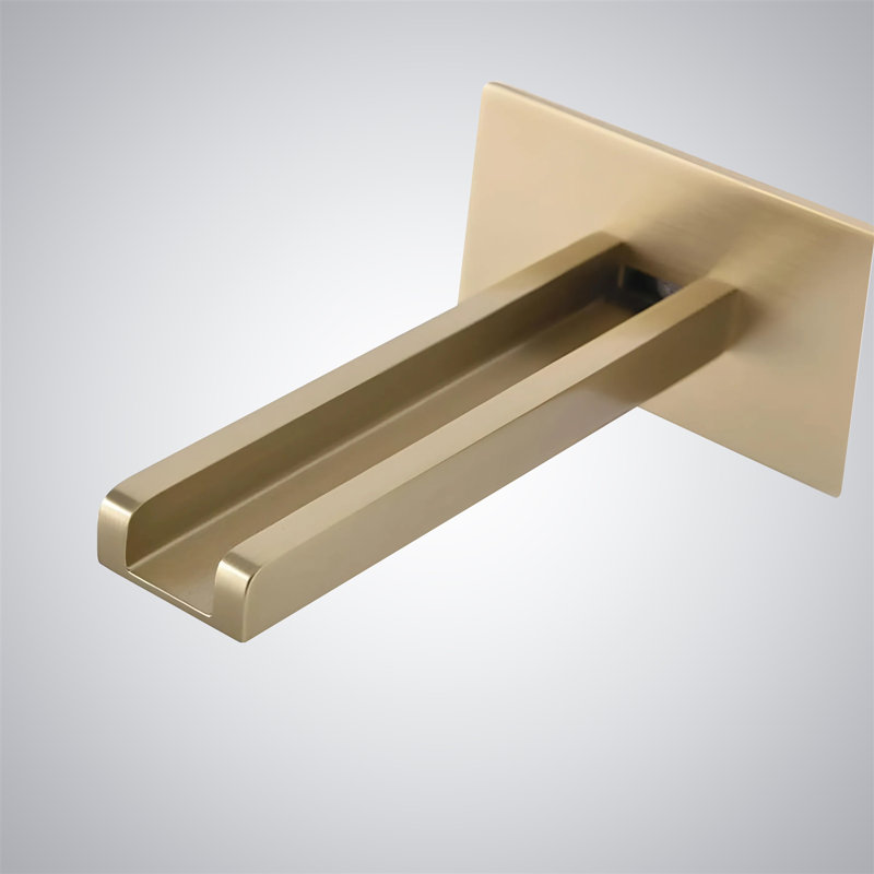 Robinet à capteur de mouvement sans contact Antique Gold Commercial - Laiton massif, conception mains libres et hygiénique pour les toilettes