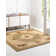 Tapis vert / beige Aracelia