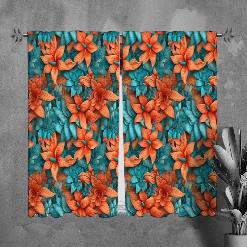 Naudya Room Darkening Curtain Pair, 40" W x 61" L