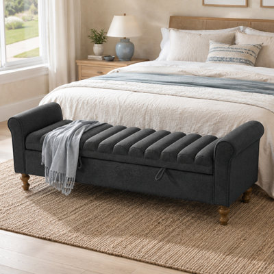 Banc de rangement rembourré Contemporary Luxe