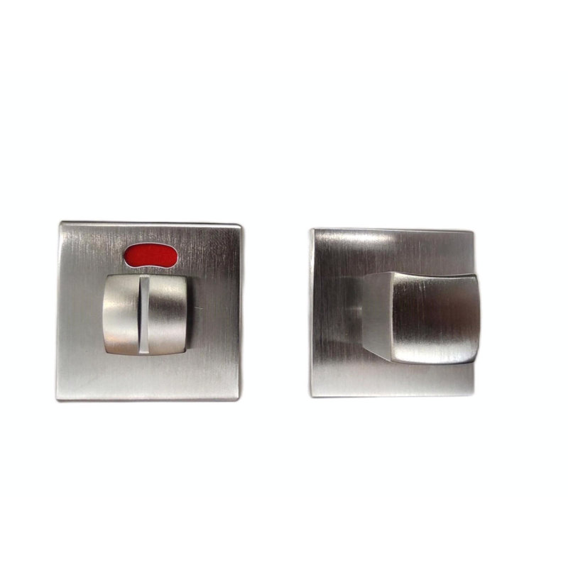 Advija Bathroom Door Closes, Satin Chrome