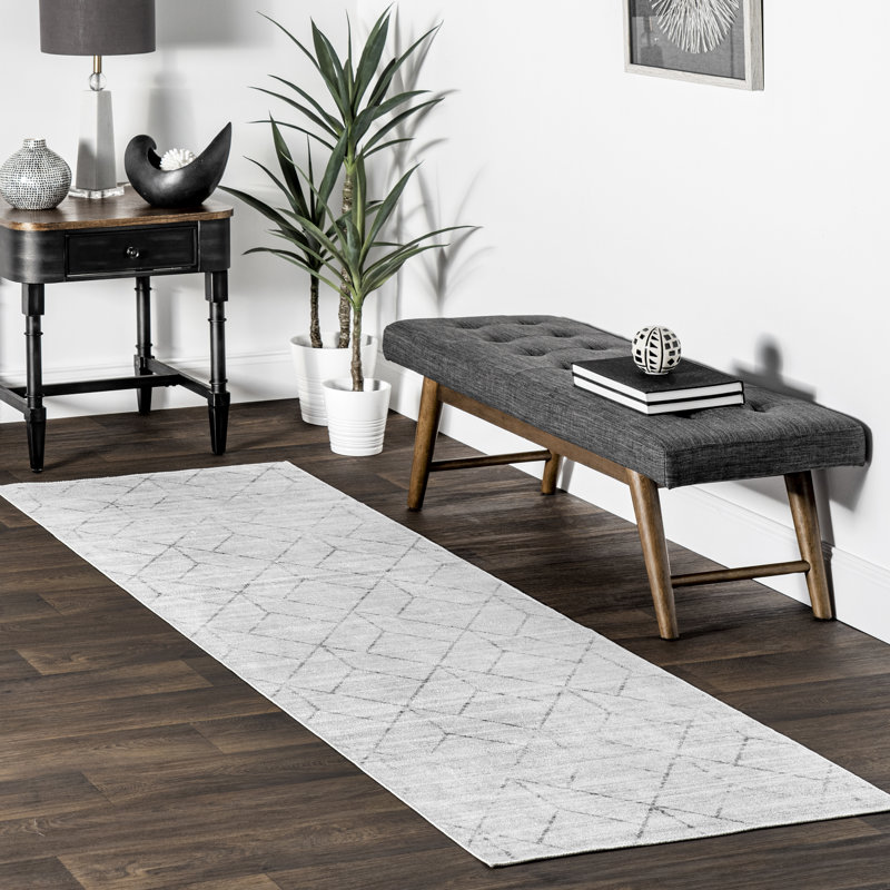Chadwell Florain Geometric Machine Washable Area Rug for Living Room Bedroom Dining Room Kitchen, Runner 2'6" x 8'