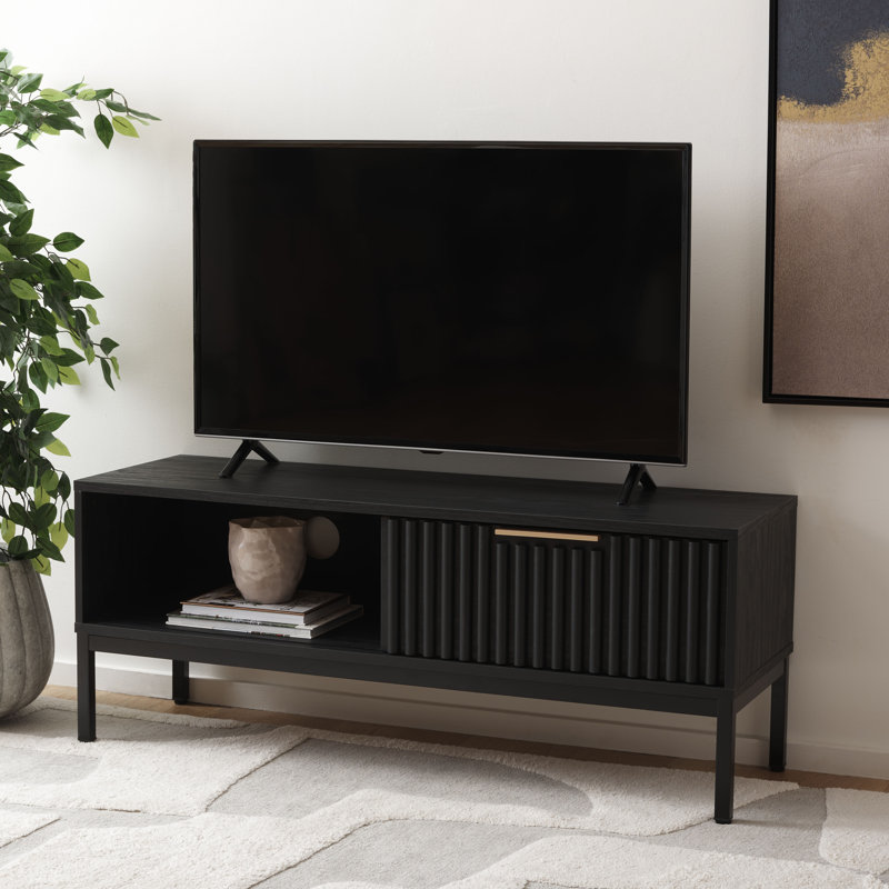 Meuble télé avec rangement 46,85 po Raoul, Noir