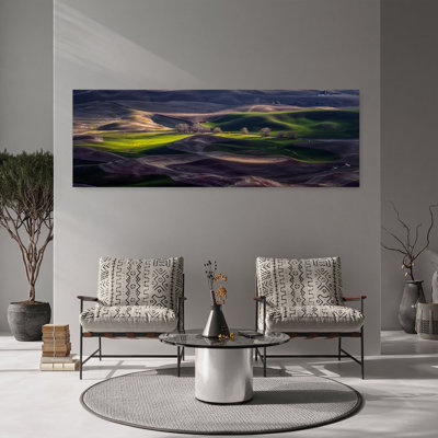 Rolling Hills, lumière abstraite, paysage paisible, nature, art mural