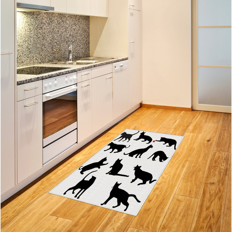 Cat High Density Long Fiber Poly Threads Decorative Area Rug Carpet, Rectangle 2'7" x 5'