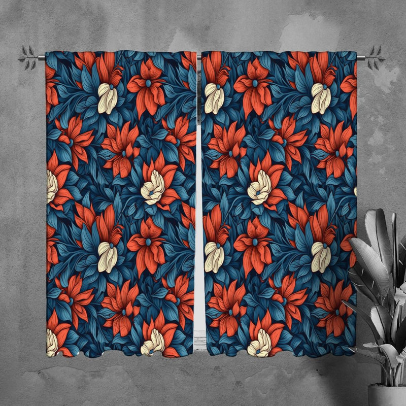 Paire de rideaux obscurcissant en polyester Morrissa, L 40 po x L 82 po